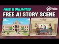 Free AI से 2D Cartoon Background बनाएं मिनटों में | No Copyright | Step-by-Step Tutorial | free ai