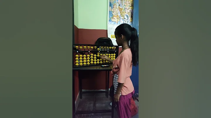 calculation with the help of abacus tool #abacus #maths #calculation