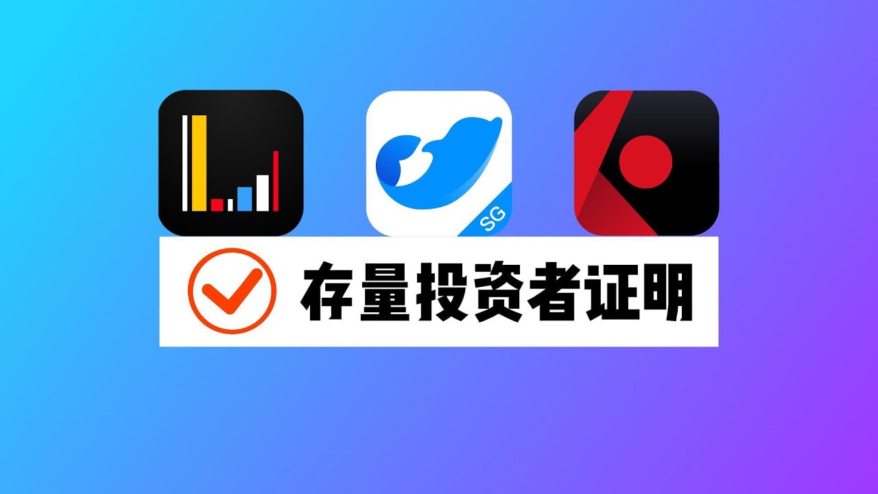如何获取存量投资者证明？用长桥证券、盈立新加坡、盈透证券结单！