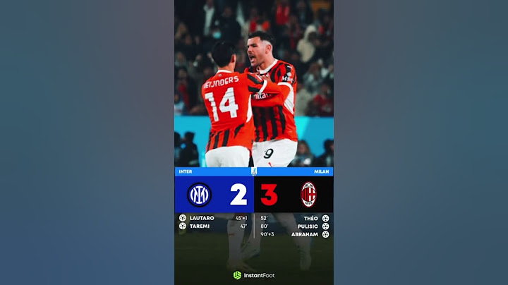 🚨Incroyable, Historique : L'AC Milan Renverse l’Inter Et Remporte La Super coupe d'Italie 2024