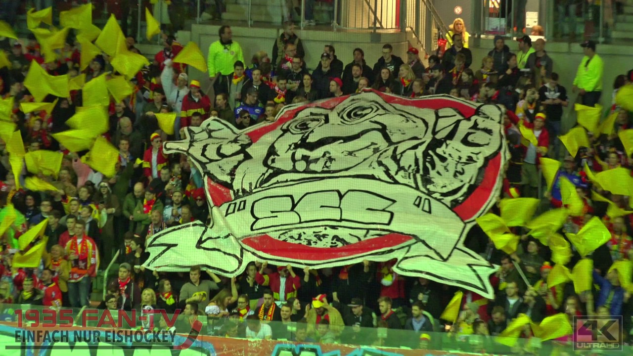 DEG-Choreo von der Osttribüne DEG-KEV 2-1  (24.02.2017)