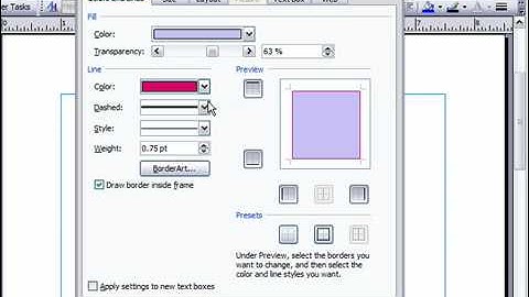 Add a Fill or Border Color to a Text Box in Publisher 2007