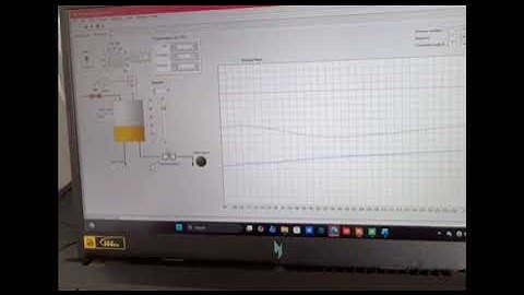LAB 3: PID tuning for fluid level process control using LabView. PI graph result LOGAPRIYA.