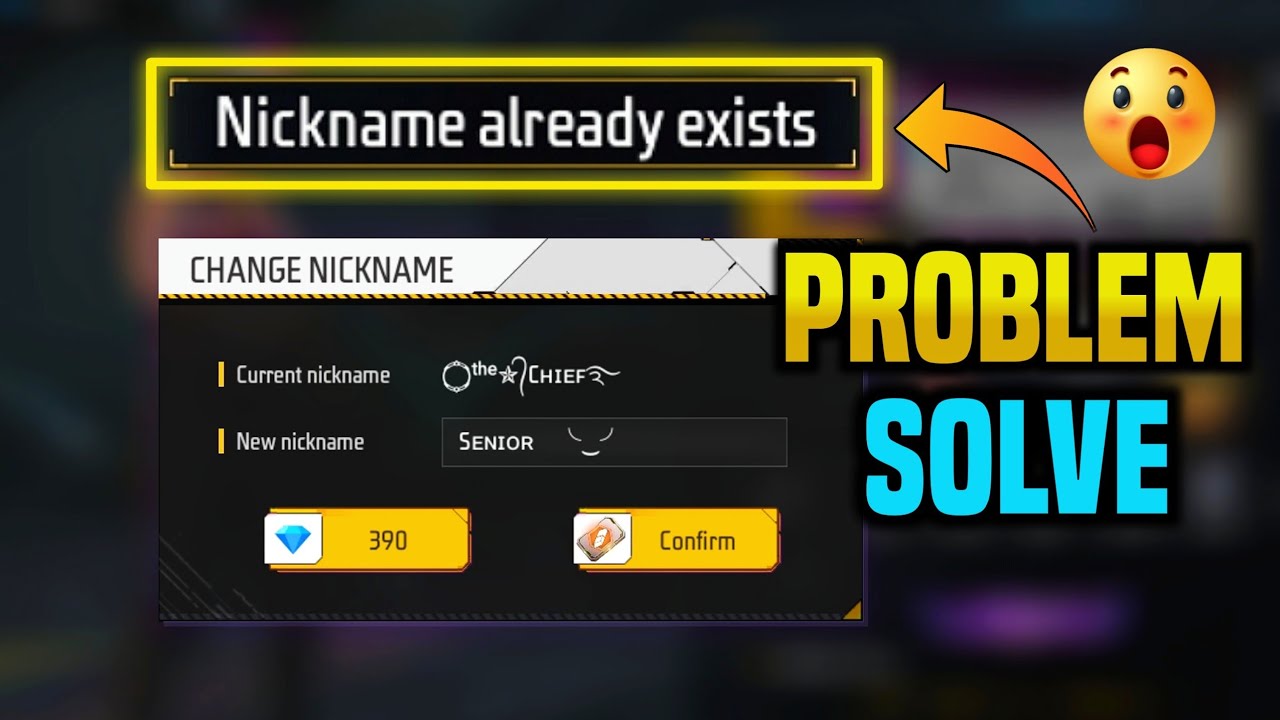 How To Fix Nickname Already Exists Problem 2023 Free Fire Name how-to-fix-nickname-already-exists-problem-2023-free-fire-name