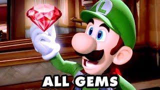 Luigi's Mansion 3  All Gems Gameplay!