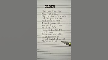 sasha sloan - older lyrics #older #lyrics #sasha
