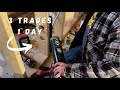 All trades in 1 day | HVAC, ELECTRICAL, PLUMBING | Building a CABIN in the WOODS