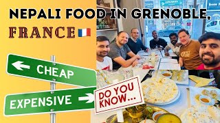 Kathmandu Restaurant Grenoble, France 🇫🇷 Is it expensive? Nepal vs Indian Food 🥘 Review in ENGLISH😊