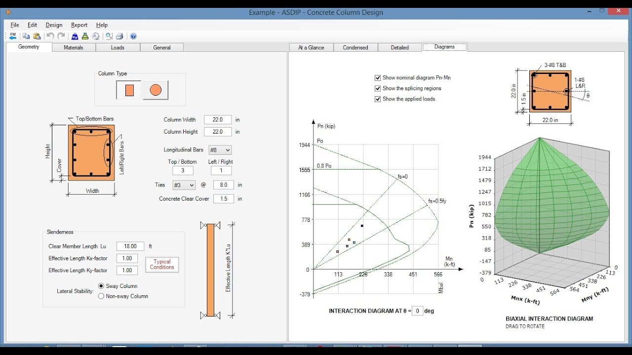 Aci Column Design Charts