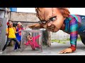 Scary Teacher 3D In Real Life : Nick & Tani and Miss T & Francis VS Chucky in real life | Comedy