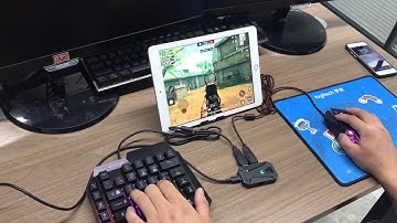 PUBG Mobile Bluetooth Game Keyboard and Mouse Adapter | Call of Duty Controller for iPad Gameplay