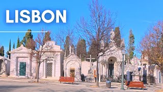 The Cemetery of Prazeres in LISBON PORTUGAL 
