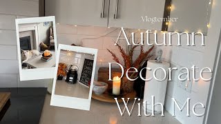 Fall Decorate With Me! 2022 | Cozy Vlogs | Vlogtember