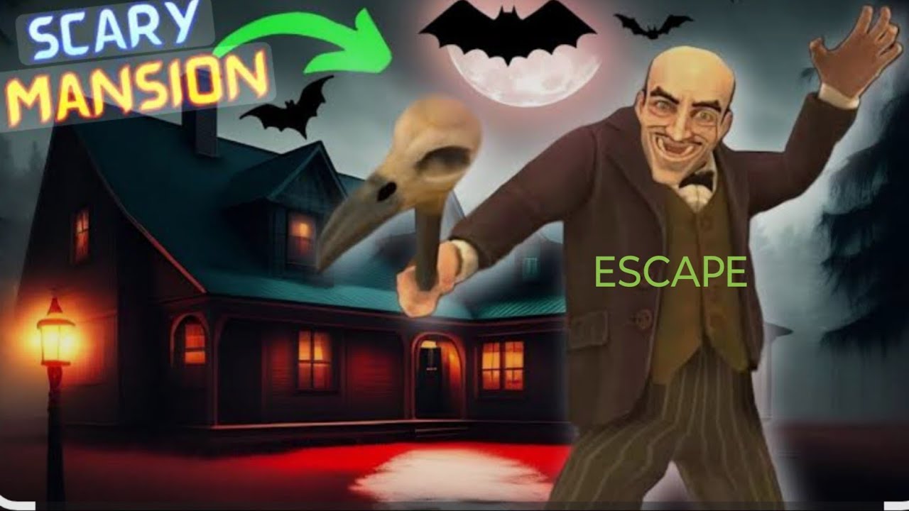 Escape from scary mansion in normal mode# full gameplay# main door escape