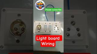 light board connection |#short|Billie board wiring | #short video |board wiring | light fitting |