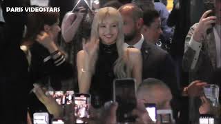 Lisa Blackpink Submerged By French Fans Paris 26 June 2022 When Leaving Fashion Show Celine