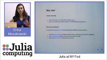 Erica Moszkowski: Macroeconomic models using Julia (Julia Day in NYC)