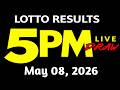 Lotto Result Today 5pm Draw May 8, 2026 Swertres Ez2 PCSO Live Result