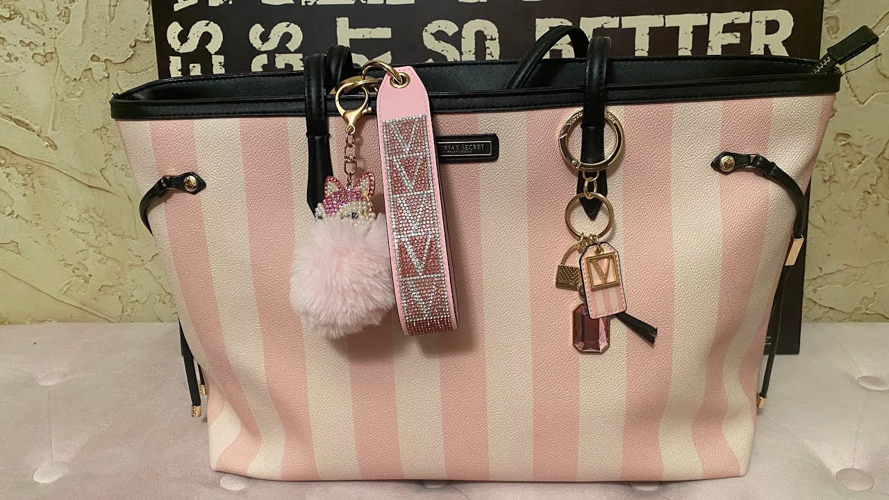 Victoria's Secret Pink Iconic Stripe Tote Bag - Wishupon