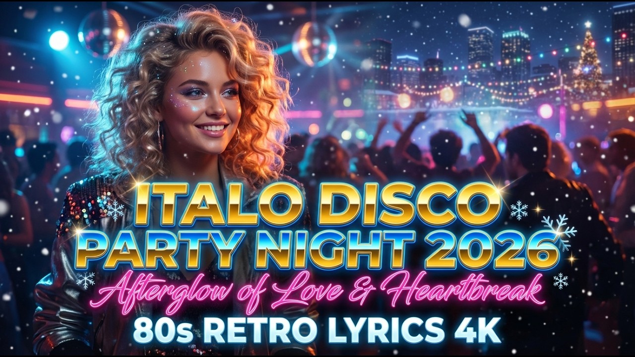 Italo Disco Party Night 2026 ❄️ Afterglow of Love & Heartbreak  80s Retro Lyrics 4K ✨