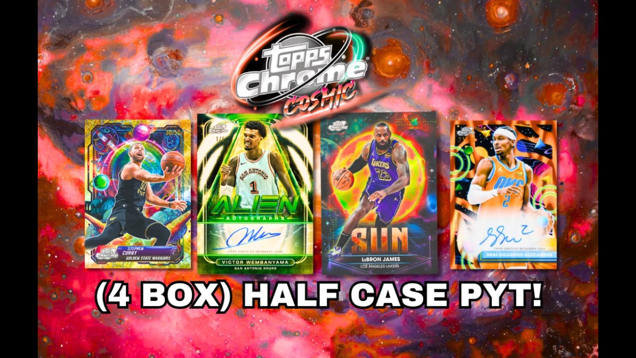 Break #11538 4 Box! 202526 Topps Chrome Cosmic BBall HALF CASE PYT