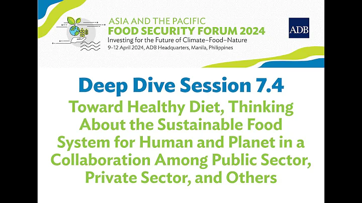 Toward Healthy Diet from Sustainable Food Systems