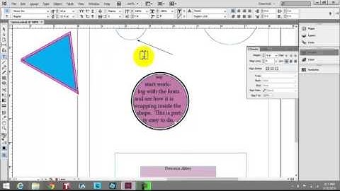 InDesign - Creating shapes and adding text