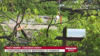 Consumers Energy responds to damage from disastrous storms that hit Southwest Michigan