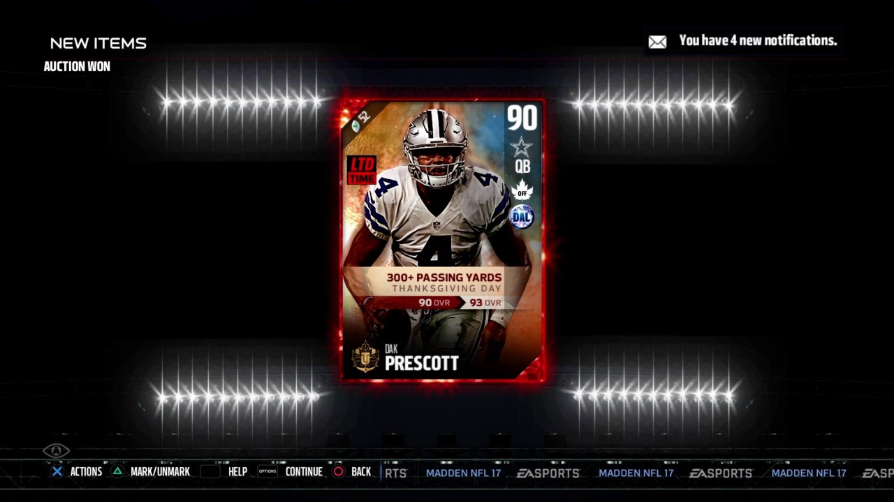 Dak Prescott Pull Mut 17