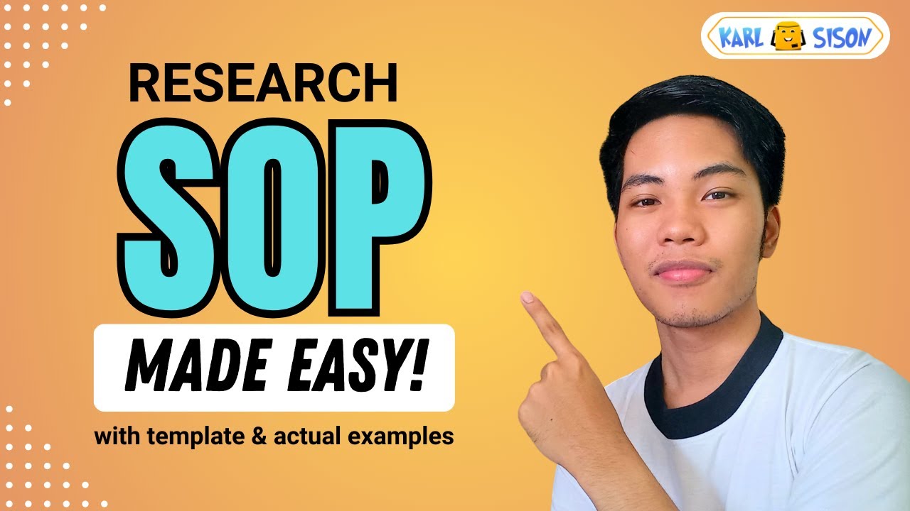 EASY Way to Create Your RESEARCH SOP | Thesis Secret Tricks