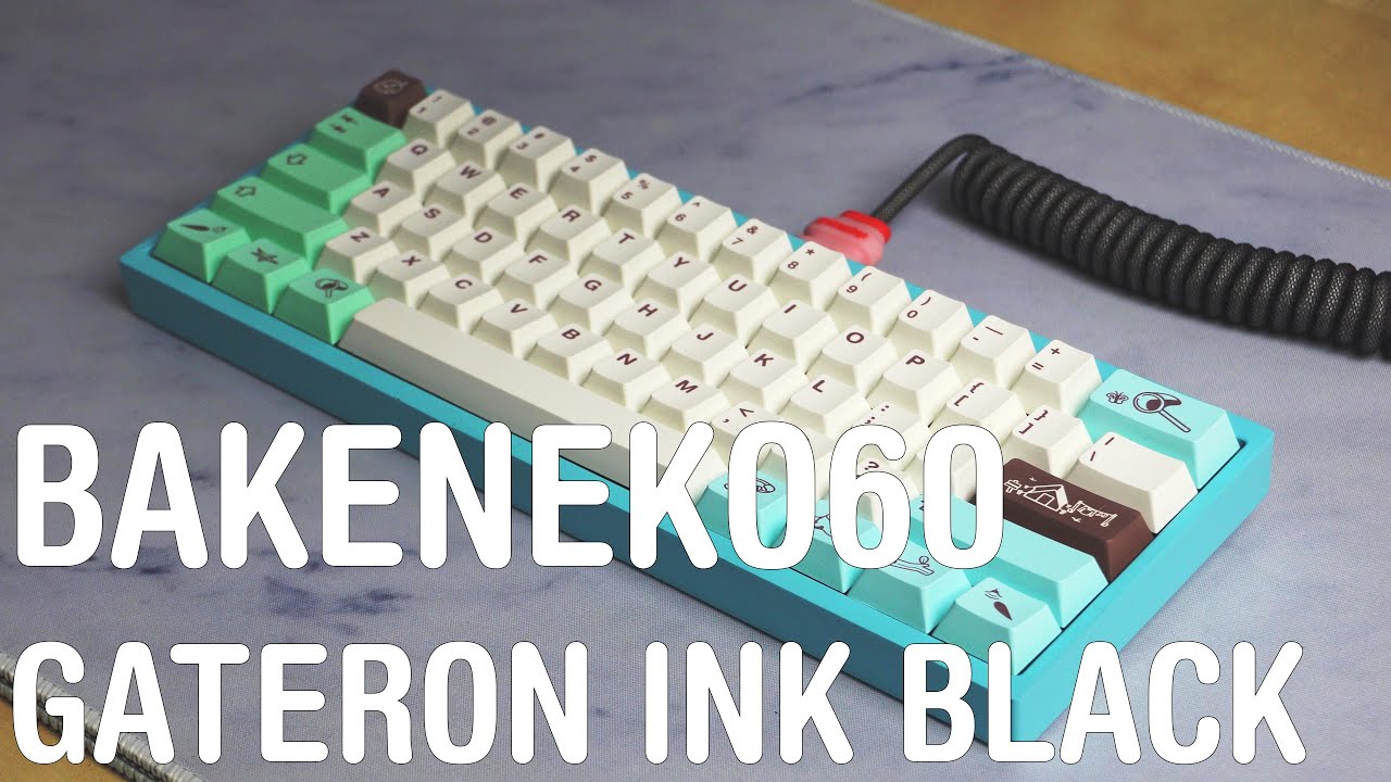 Bakeneko60 with Gateron Ink Black V2 Typing Sounds