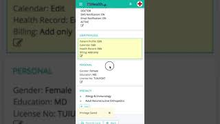 75Health Settings Module - EHR & EMR software screenshot 5