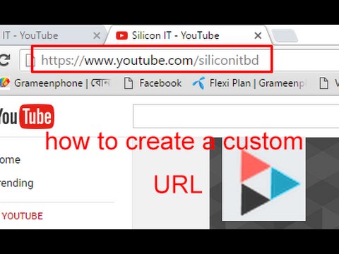 Youtube custom url not working