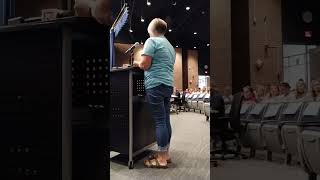 Dewitt School Board Meeting, Dewitt Michigan, gender pronouns among 1st graders agenda