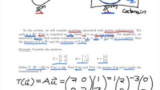 MAT 2233 Section 1.8 Introduction to Linear Transformations
