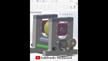 Rolling Machine|#Industrial||#SolidWorks||Mechanical |#videos #shorts@DesignWithAjay​