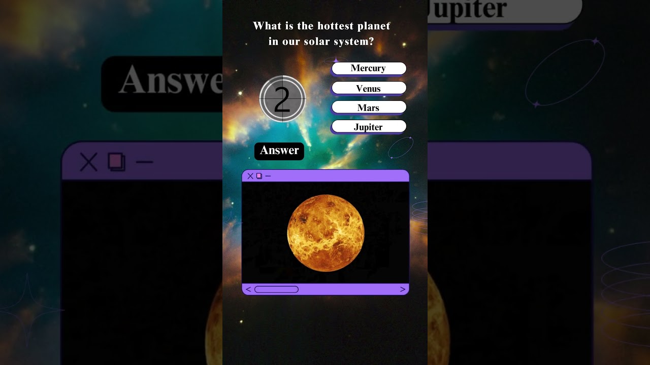 What is the hottest planet in our solar system |  astronomy quiz
