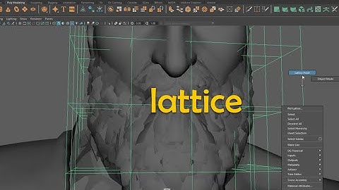 Tự Học 3D Online - Lattice in Maya - Hướng dẫn Maya cơ bản #maya