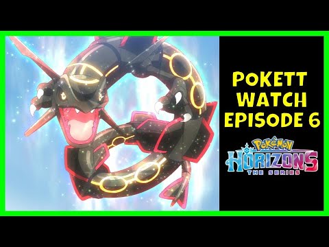 Shiny Tera Rayquaza in Pokemon Horizons: Hatless New Tera Form