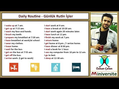 18. Daily Routine - Günlük Rutin İşler 2017