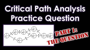 Critical Path Analysis WORKED ANSWER Part 1/2