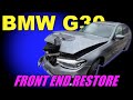 BMW G30. Front end restore. Ремонт переда.