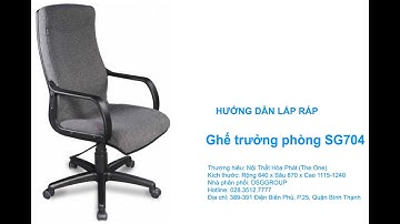 Cách lắp ráp ghế SG704 dành cho trưởng phòng - Nội Thất Hòa Phát