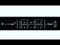 if y = tan(-1)[{√(1+x^2)+√(1-x^2)}/{√(1+x^2)-√(1-x^2)}] find dy/dx
