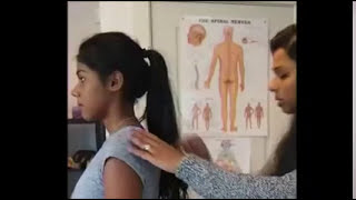 Chiropractic Adjustment for Slouched Student Posture