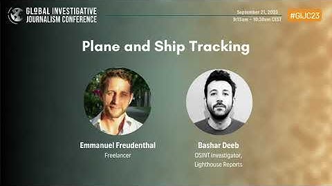 GIJC23 - Plane and Ship Tracking