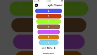 iOS dev: i created a xylophone app and played jingle bells on it! #Shorts screenshot 2