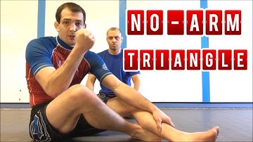 How to finish a NO-arm triangle choke in BJJ