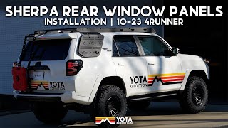 How To Install The Sherpa Rear Window Panels | 20102023 Toyota 4Runner