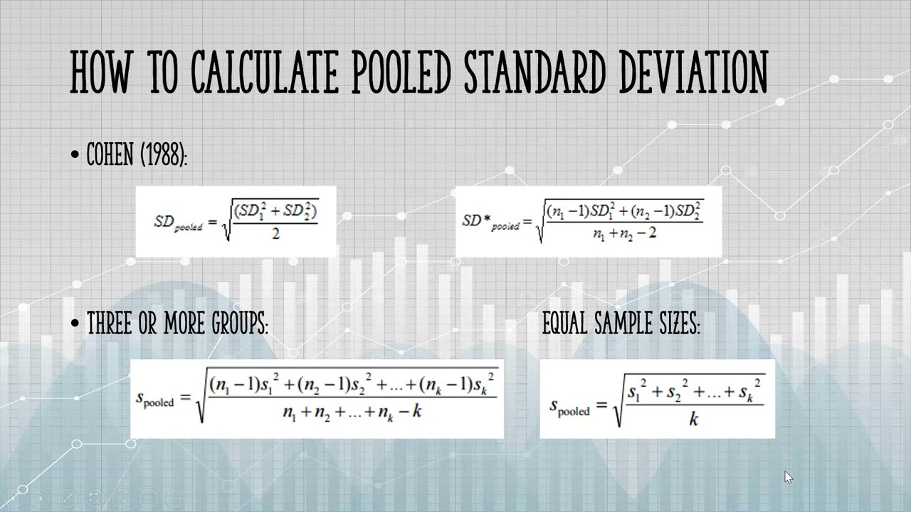 Pooled Standard Deviation